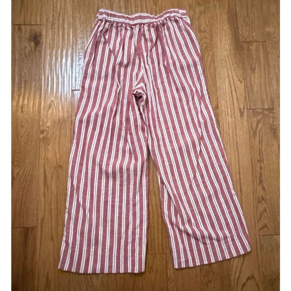 Banana Republic Rowan wide leg red tripe’s crop pant 4 - Picture 10 of 10